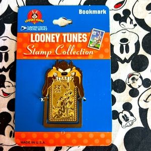 Vintage 1997 Looney Tunes Tasmanian devil Stamp Collection Bookmark